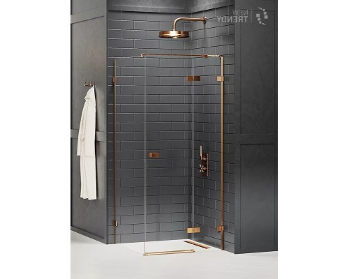 Душевое ограждение NEW TRENDY AVEXA COPPER BRUSHED R 120x80x200 медь
