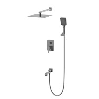 Душевая система встраиваемая Wonzon&Woghand FLEX, Темный графит WW-88939072-BGM