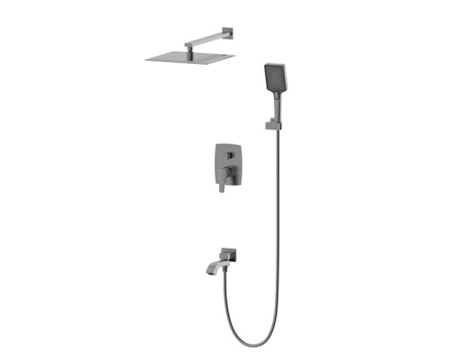 Душевая система встраиваемая Wonzon&Woghand FLEX, Темный графит WW-88939072-BGM
