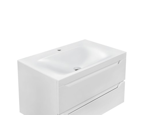 Раковина Vincea VCB-1F800W из искусственного камня белый