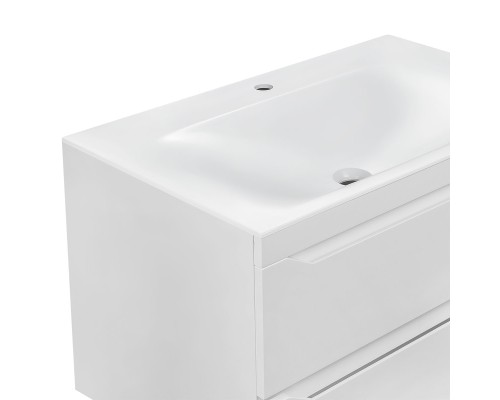 Раковина Vincea VCB-1F800W из искусственного камня белый