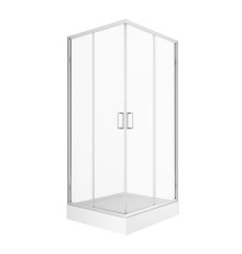Душевое ограждение NEW TRENDY SUVIA с поддоном 80x80x201 хром