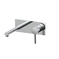 Встраиваемый в стену однорычажный смеситель для раковины AQG Stick One, хром