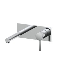 Встраиваемый в стену однорычажный смеситель для раковины AQG Stick One, хром