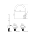 Смеситель для раковины ALTROBAGNO Рикко (Ricco) 010603 Cr