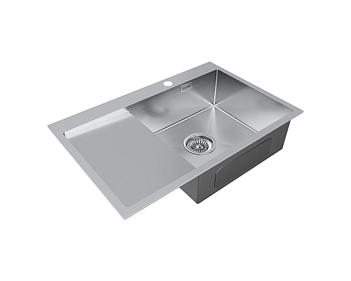 Кухонная мойка Paulmark Atlan 78 R PM217851-BSR Брашированная сталь Кухонная мойка Paulmark Atlan 78 R PM217851-BSR Брашированная сталь
