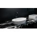 Раковина-чаша из искусственного камня накладная Flere Ovale 58x35x15 (белый глянец)