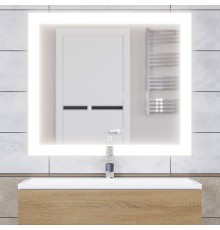 Зеркало для ванной с подсветкой Uperwood Barsa 80х70 см, сенсор/антизапотевание