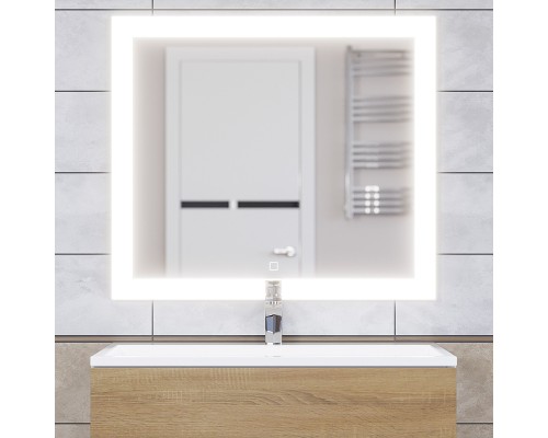 Зеркало для ванной с подсветкой Uperwood Barsa 80х70 см, сенсор/антизапотевание