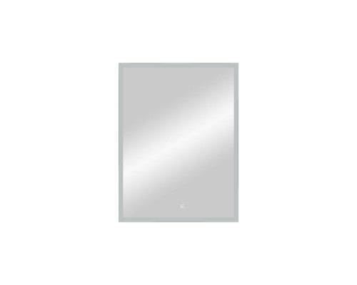 Зеркало Континент Frame Silver 600х800 с подсветкой с сенсорным выключателем