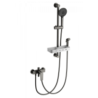 Смеситель для ванны с душевым гарнитуром Wonzon&Woghand, Темный графит