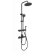 Душевая система с термостатом Wonzon&Woghand, Черный матовый