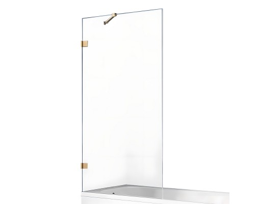 Шторка для ванны NEW TRENDY AVEXA GOLD BRUSHED 90x150 EXK-2008 брашированное золото