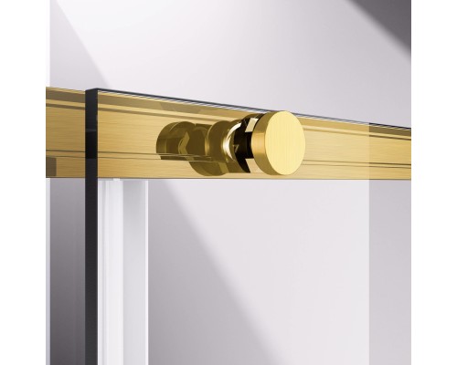 Душевая дверь Vincea Slim-N VDS-4SN130CLG, 130, брашированное золото, стекло прозрачное