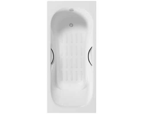 Ванна чугунная Delice Malibu 170х80 с отверстиями под ручки и антискользящим покрытием