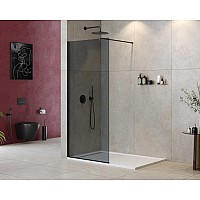 Душевая перегородка Cezares Liberta 80 LIBERTA-L-1-80-120-GR-NERO Черный матовый