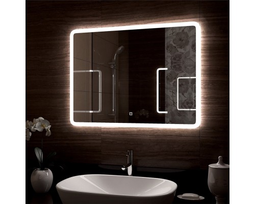 Зеркало Континент Demure 700х500 ЗЛП168 с подсветкой с сенсорным выключателем