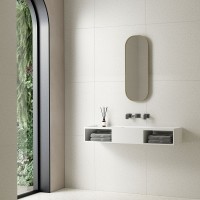 Раковина из искусственного камня Vincea VWB-6S212MW 1200x400x200 подвесная белый матовый