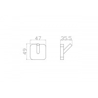 Крючок для ванной Wonzon&Woghand, Хром