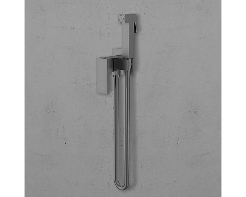 Гигиенический душ Vincea VHFW-102GM из латуни со смесителем вороненая сталь
