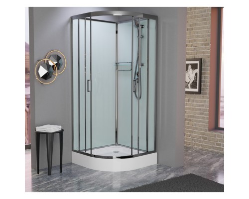 Душевая кабина Frank F409 М Brilliant без крыши матовое стекло