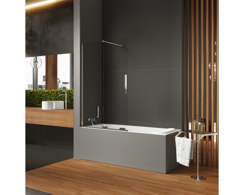 Шторка для ванны NEW TRENDY SMART 80x150 хром