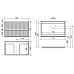 Тумба под раковину Sancos SNOB R 79x50 Bianco