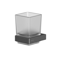 Стакан подвесной WHITECROSS Cubo оружейная сталь