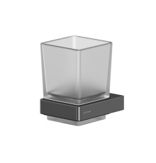 Стакан подвесной WHITECROSS Cubo оружейная сталь
