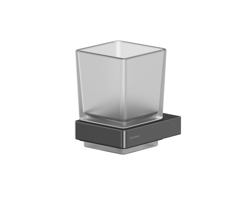 Стакан подвесной WHITECROSS Cubo оружейная сталь