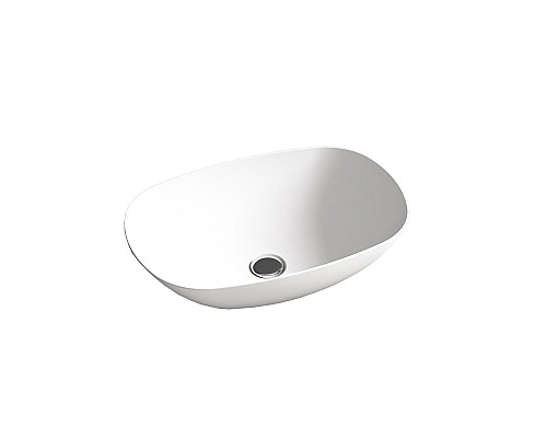 Раковина из искусственного камня Vincea VBS-6T12MW 540x360x150 накладная белый матовый Раковина из искусственного камня Vincea VBS-6T12MW 540x360x150 накладная белый матовый