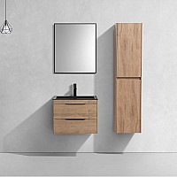 База под раковину Vincea Chiara 2D 600 подвесная 2 выкатных ящика Soft-close N.Oak