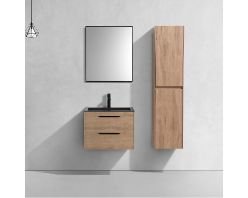База под раковину Vincea Chiara 2D 600 подвесная 2 выкатных ящика Soft-close N.Oak