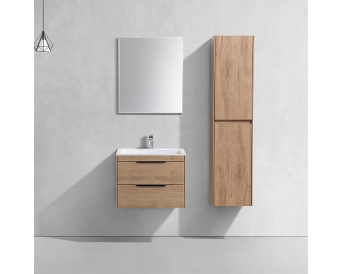 База под раковину Vincea Chiara 2D 600 подвесная 2 выкатных ящика Soft-close N.Oak