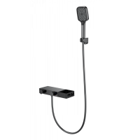 Смеситель для ванны с душем и термостатом Wonzon&Woghand, Темный графит