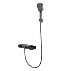 Смеситель для ванны с душем и термостатом Wonzon&Woghand, Темный графит