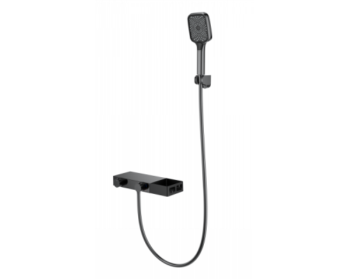 Смеситель для ванны с душем и термостатом Wonzon&Woghand, Темный графит