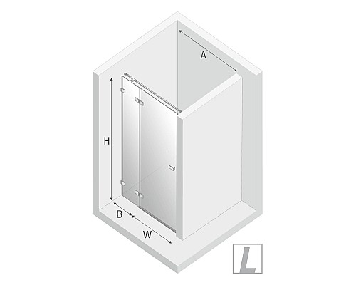 Дверь в нишу NEW TRENDY AVEXA GOLD SHINE L 120x200 EXK-1638 золото Дверь в нишу NEW TRENDY AVEXA GOLD SHINE L 120x200 EXK-1638 золото