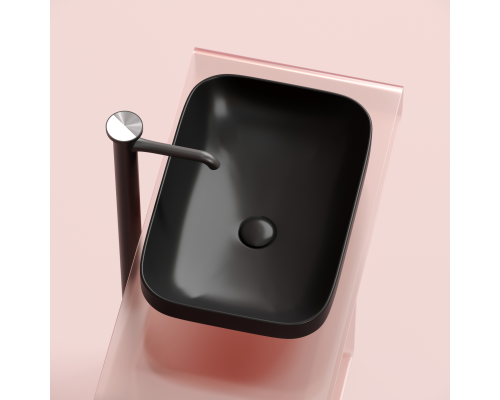 Чаша накладная прямоугольная Ceramica Nova Element 50x36 Чёрный Матовый