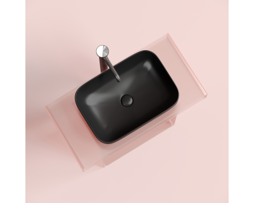 Чаша накладная прямоугольная Ceramica Nova Element 50x36 Чёрный Матовый