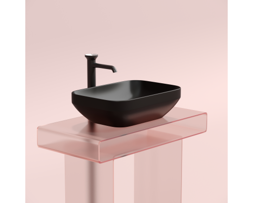 Чаша накладная прямоугольная Ceramica Nova Element 50x36 Чёрный Матовый