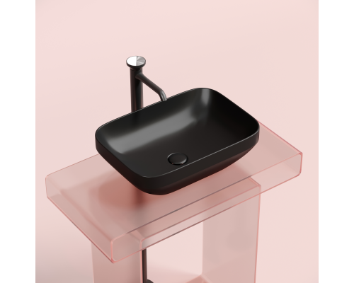 Чаша накладная прямоугольная Ceramica Nova Element 50x36 Чёрный Матовый