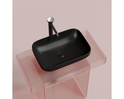 Чаша накладная прямоугольная Ceramica Nova Element 50x36 Чёрный Матовый