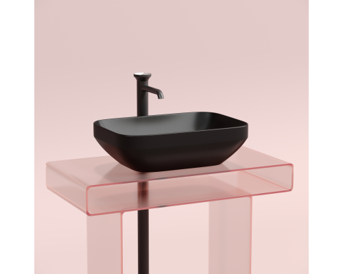 Чаша накладная прямоугольная Ceramica Nova Element 50x36 Чёрный Матовый