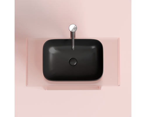 Чаша накладная прямоугольная Ceramica Nova Element 50x36 Чёрный Матовый