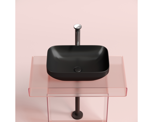 Чаша накладная прямоугольная Ceramica Nova Element 50x36 Чёрный Матовый