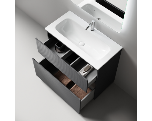 Тумба под раковину Напольная Sancos Folk Floor 89 FL90FGS Grey soft