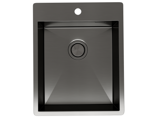 Кухонная мойка Reflexion Iseo RX2240BL оружейная сталь
