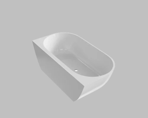 Ванна из искусственного камня Flere Via 159x87x58 (белый глянец)