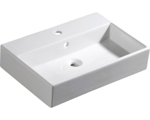 Раковина Isvea Purita 60 см накладная глазированная задняя сторона белый 10PL50060SV